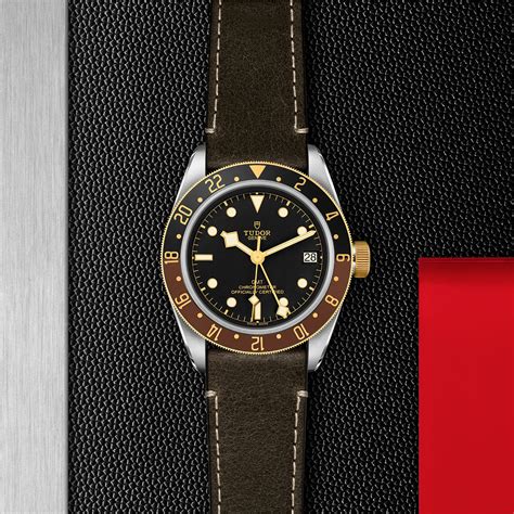 tudor cinturino con inserto in oro|Tudor Black Bay GMT M79833MN.